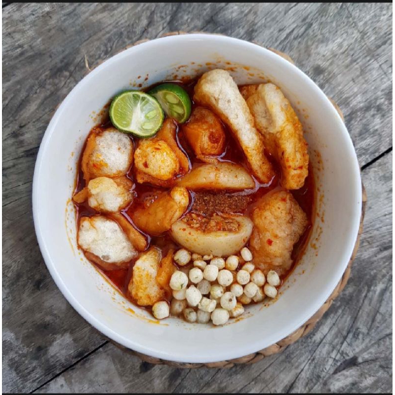 

baso Aci ayam suwir 1 bungkus /baso Aci jumbo pedas