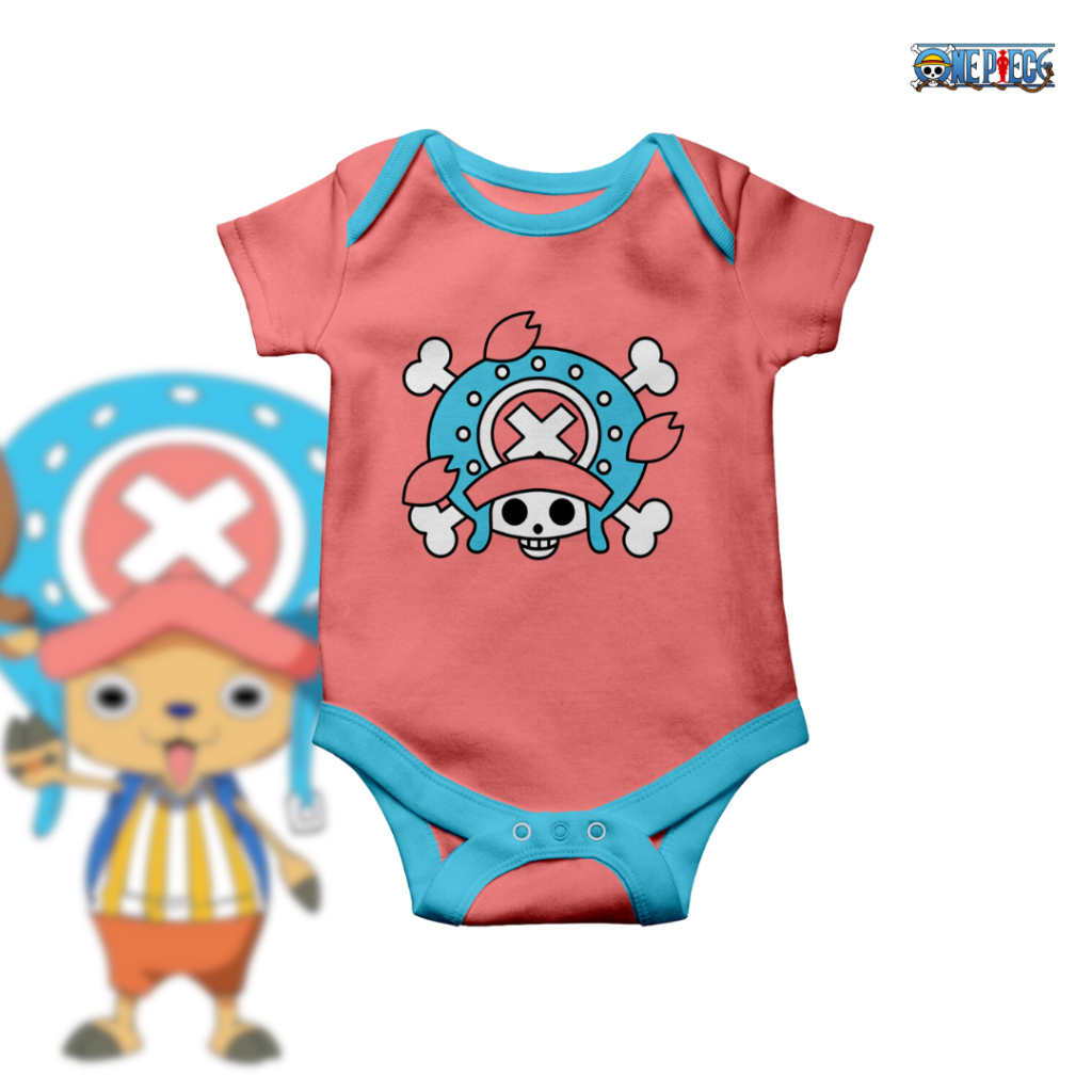 Baju bayi anime one piece laki laki perempuan 0 6 bulan karakter Chopper
