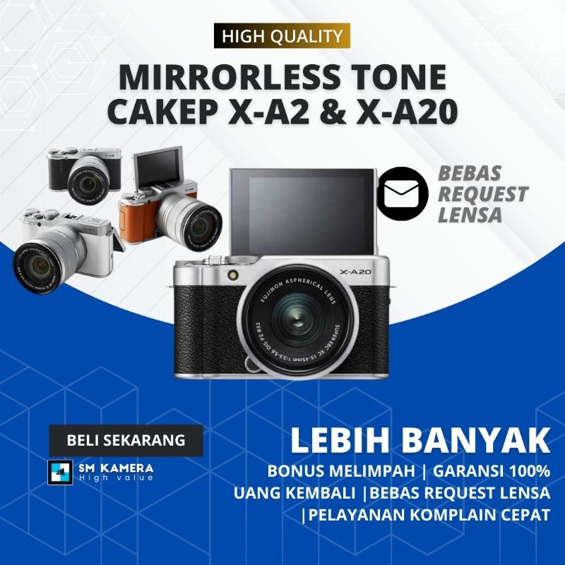 Sweet Tone Mirrorless Fujifilm X-A20 Fujifilm X-A2 Wifi Fujifilm XA20 Fujifilm XA2 Kamera Mirrorless