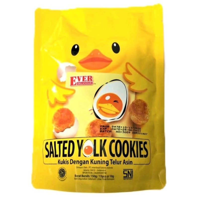 

Ever Delicious Salted Yolk Cookies 220 Gram / Biskuit Telur Asin Kukis Telur Asin