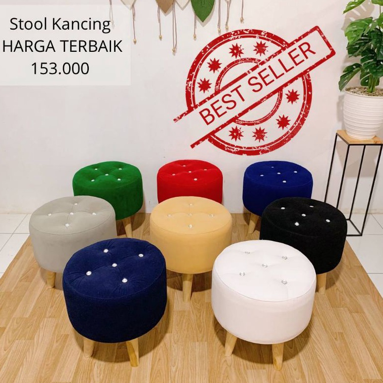 Jaminan Kualitas SOFA STOOL BEBAS PILIH WARNA  SOFA STOOL  STOOL KANCING  STOOL KANCING  STOOL BULAT