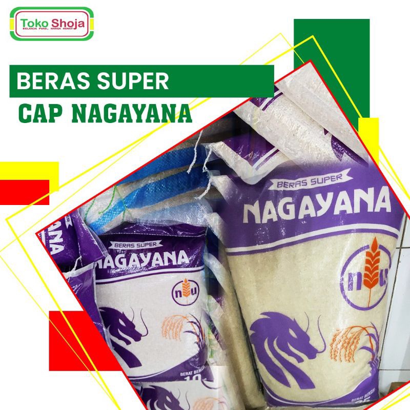 

BERAS SUPER - CAP NAGAYANA 5 KG/ 10 KG / 25 KG BERAS MURAH BERAS BERKUALITAS KIRIM SELURUH INDONESIA beras lumajang