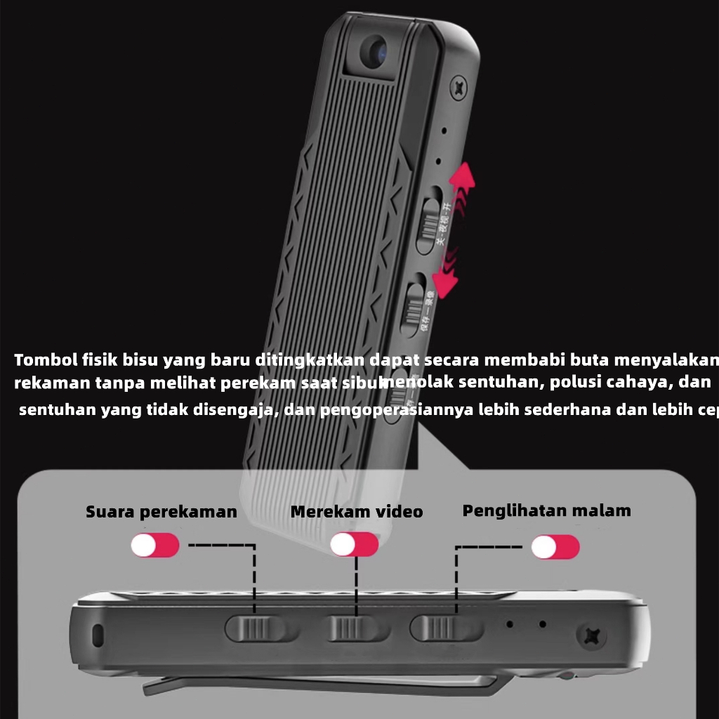 RB Bisa CODMini kamera cctv HD 1920P 180 Mini Camcorder Dash Cam Police Body Motorcycle Bike Motion