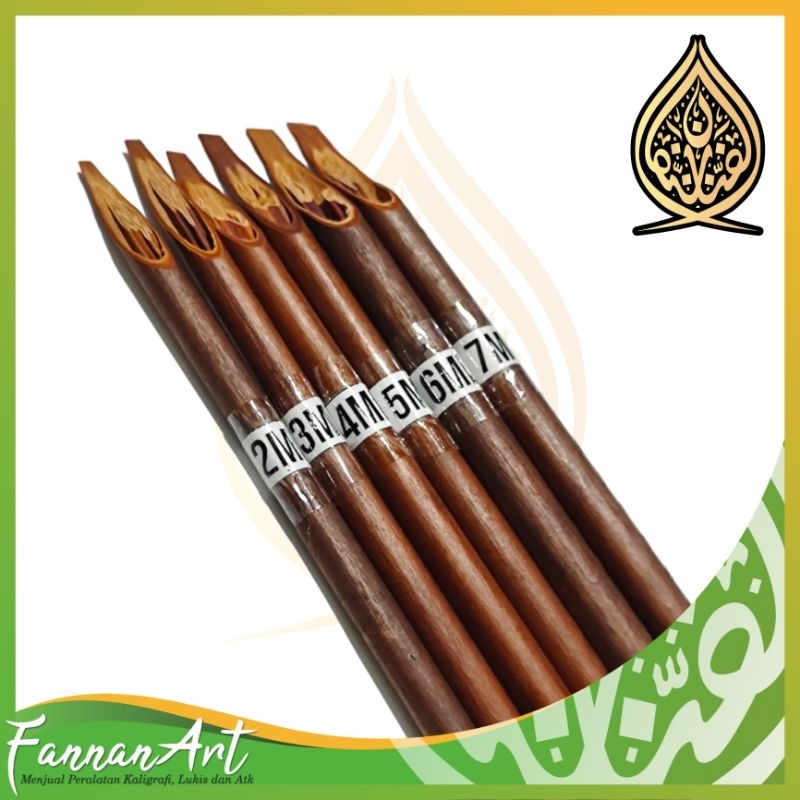 

Handam kaligrafi bahan kayu pakis 6 batang sudah d potong ukuran 2, 3, 4, 5, 6, 7 mili