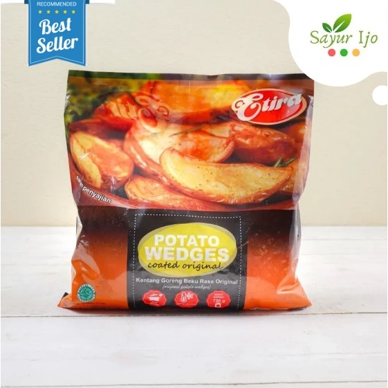 

ETIRA Potato Wedges 750 Gram / Pack Fresh Frozen Kentang Goreng Beku Segar ORIGINAL