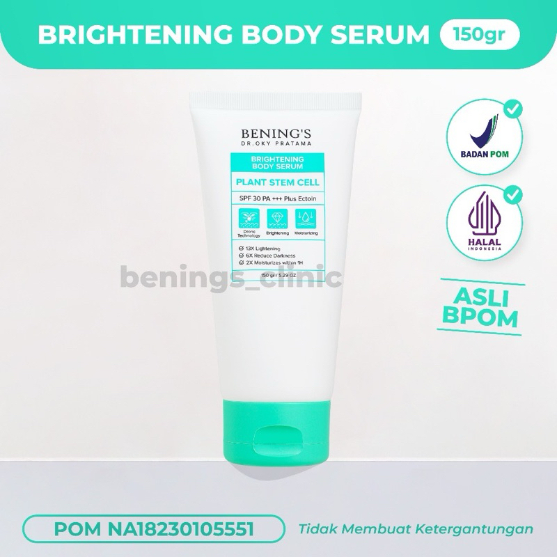 Bening's Brightening Body Serum | Lotion Pencerah /  Benings Clinic / Benings Skincare