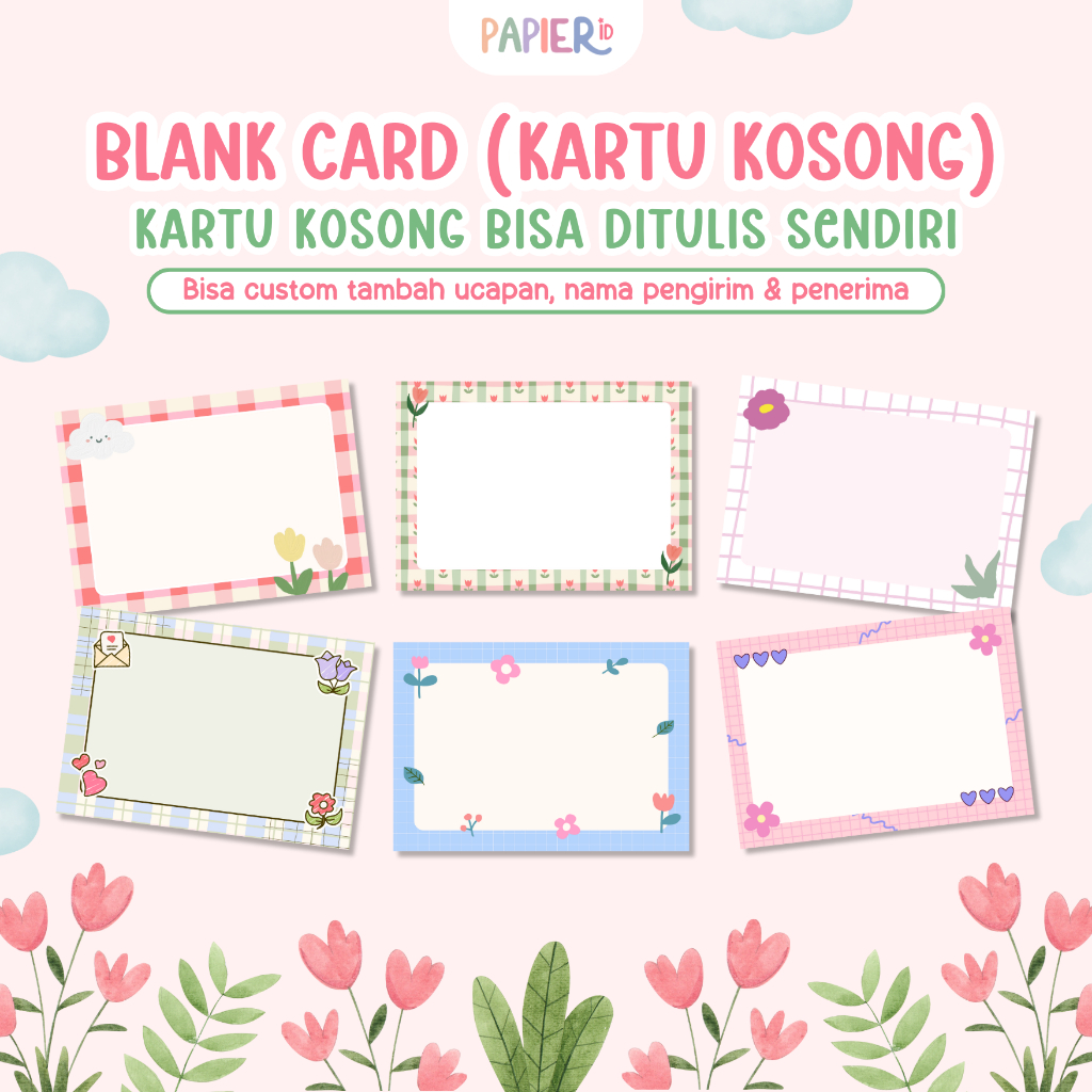 Kartu Ucapan Polos | Blank Card | Kartu Ucapan | Blank Card Polos | Kartu Ucapan Kosong | Greeting C