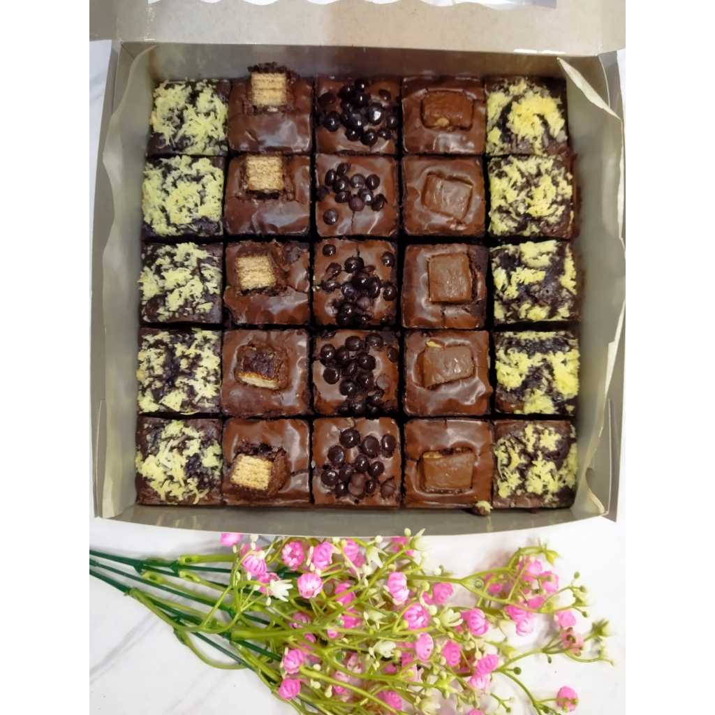 

Brownies sekat/Fudggy Brownies 20*20