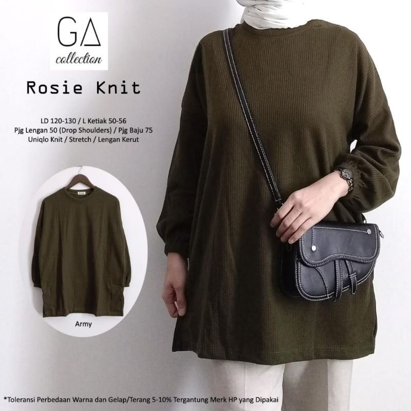 ATASAN BLOUSE WANITA JUMBO/ROSIE/BLOUSE WANITA UNIQLO KNIT STREET JUMBO LD 130 CM FIT XXXL