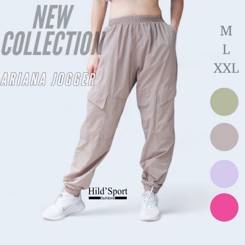 Ariana Jogger Cargo Pants / celana olahraga wanita / celana dance workout / kargo wanita / workout o