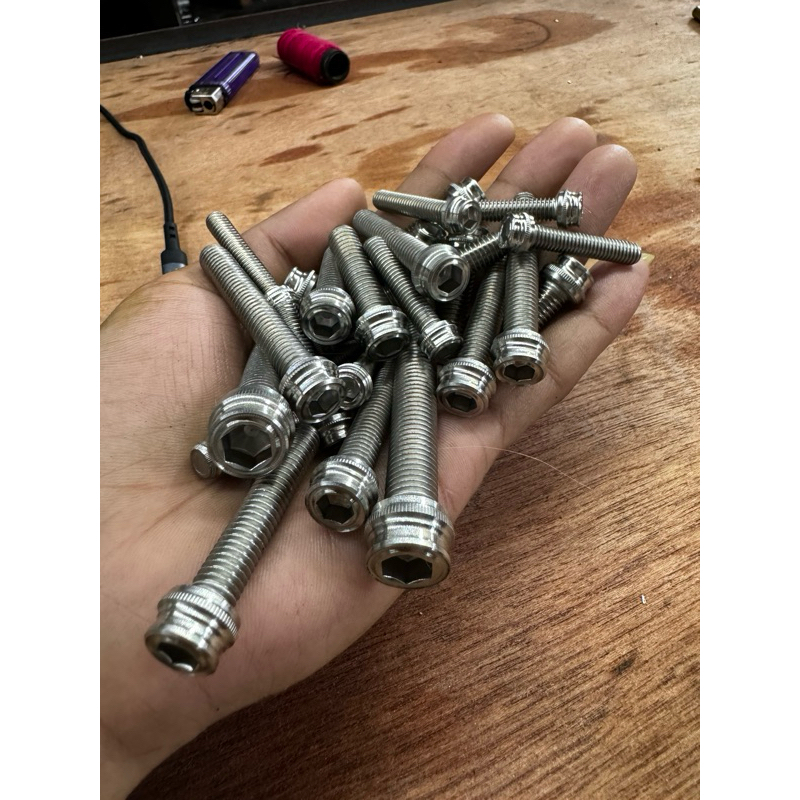 baut L stainless m6/baut10/drat10 handmade ukuran 2cm sampai 10cm