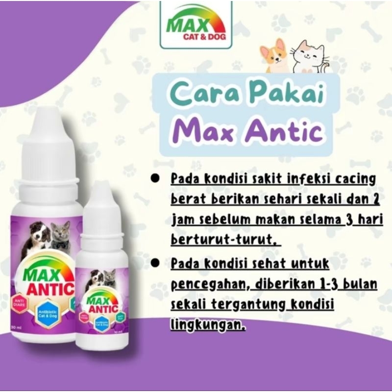 Obat Antibiotic Kucing Anjing MAX ANTIC Obat Antibiotik