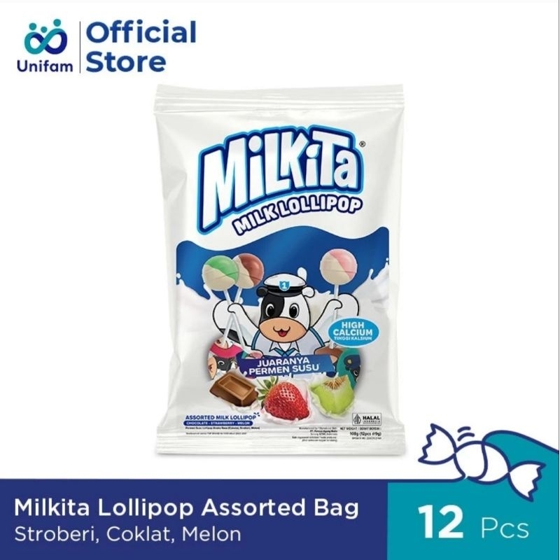 

MILKITA Lollipop isi 12's (mix)