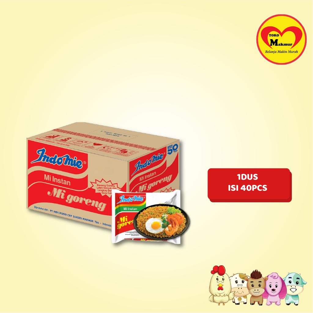 

Indomie Goreng 85gr X 40pcs ( Khusus Grab / Gojek Surabaya) / Toko Makmur Online