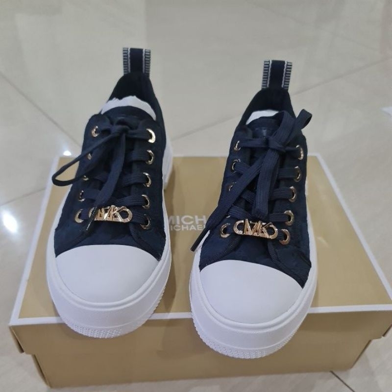 sneaker 5 navy embossed suede MK original