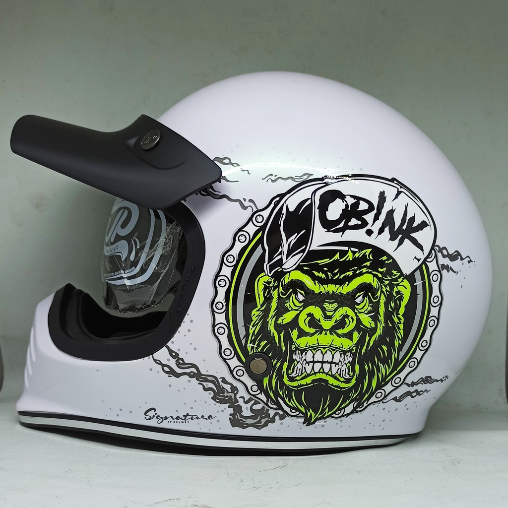 JP Signature SG10 Helm Cakil Helm JP Signature Helm JP Retro Full Face DV JPX (2KG)