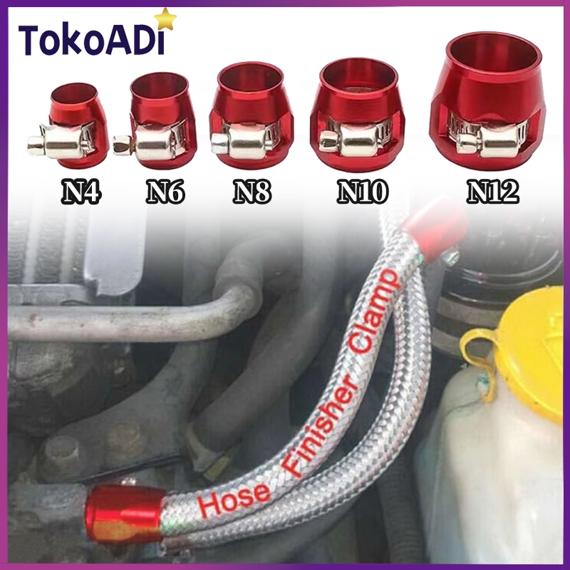 Klem Selang FPR Klem Selang Bensin Bahan Aluminum Oli Klip Selang Bensin Hose Clamp Untuk Mobil