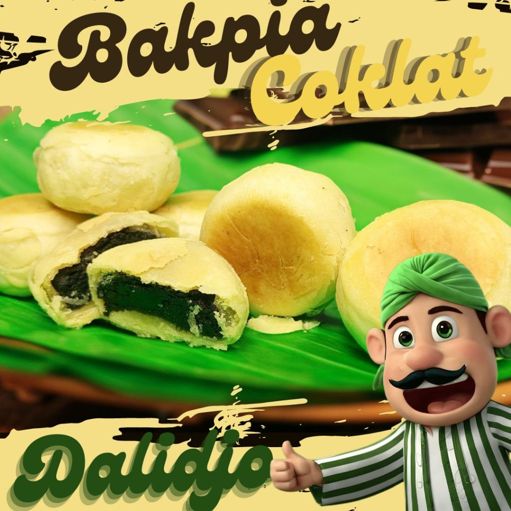 

Bakpia premium Cokelat jogja merk dalidjo