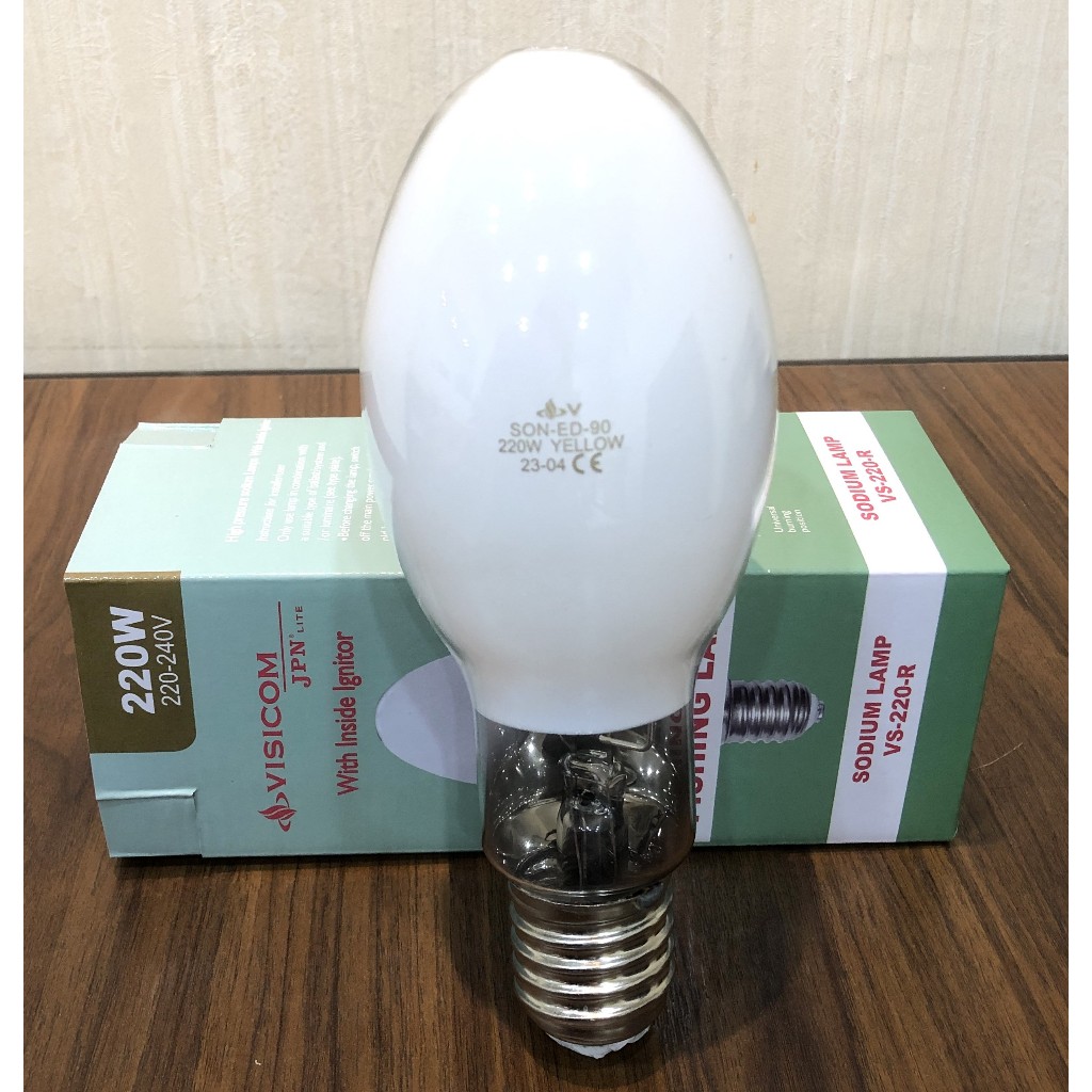 Lampu SON-H 220 Watt Coated Visicom JPN (Dengan Ignitor di Dalam)