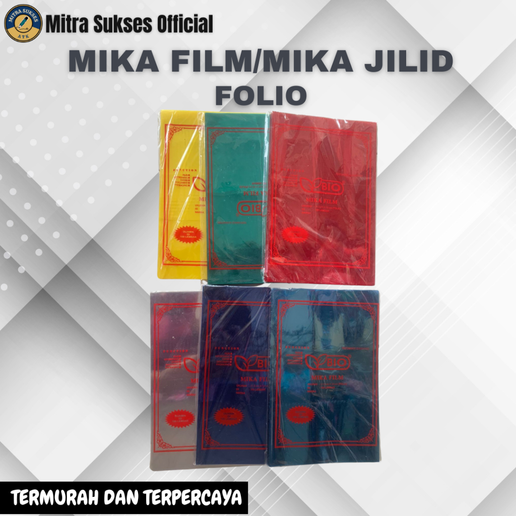 

MIKA FILM / MIKA JILID WARNA BENING 1 PACK (100 lembar)