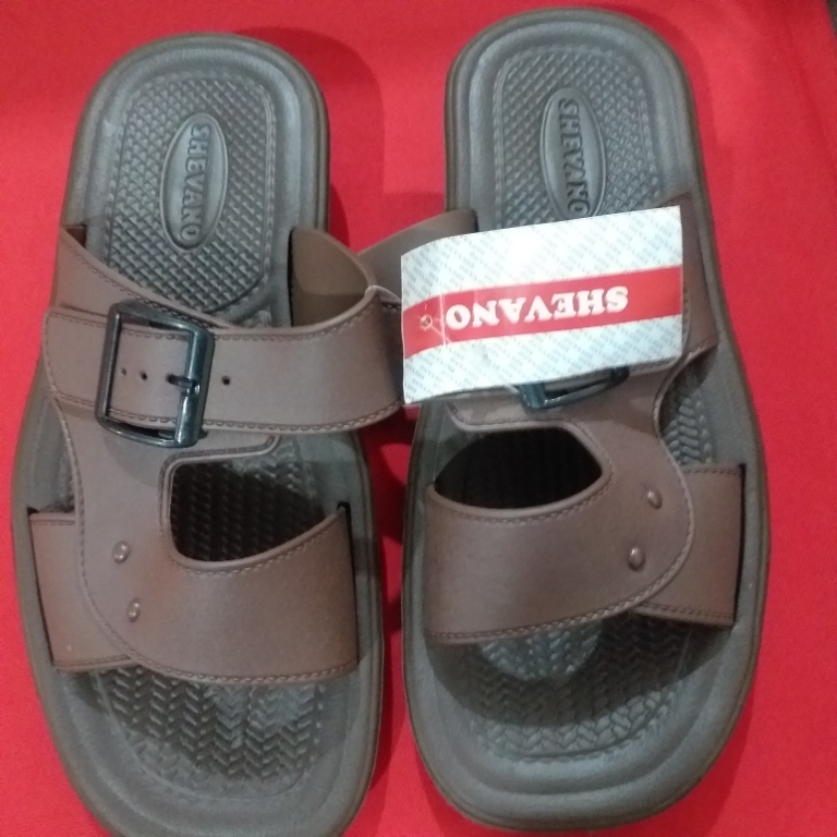 SHEVANO Sandal Cowok Dewasa ,Bahan Karet