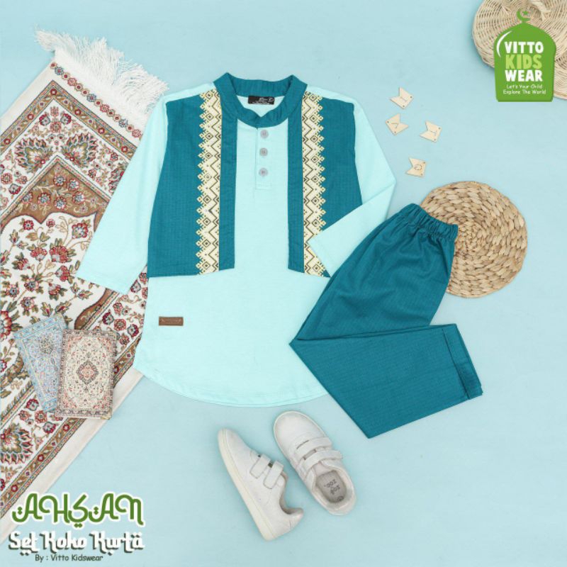 Setelan Kurta Rompi Ahsan VITTO KIDSWEAR Size 4
