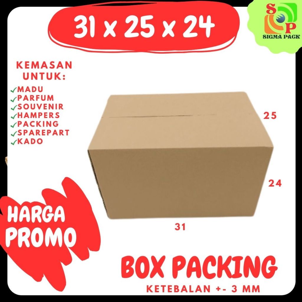 

Box 31x25x24 Kardus Packing/Parcel Lebaran/Dus Lebaran/idul Fitri/Kardus Paket sembako/hampers/eid mubarak/oleh oleh/Polos/Motif