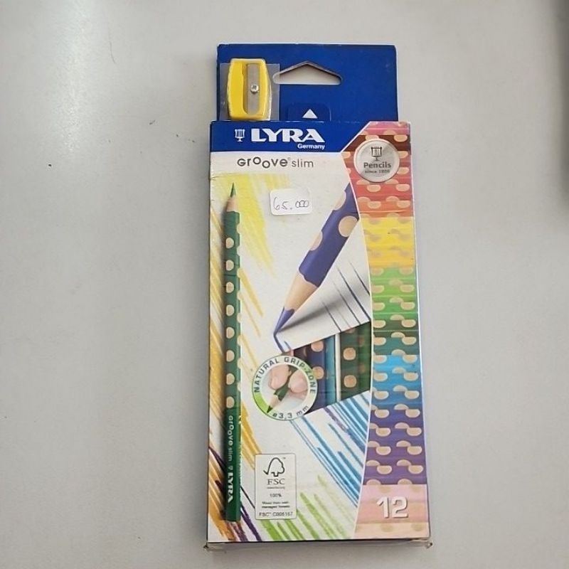 

Pensil Warna LYRA Groove Slim 12 Color. bentuk segitiga