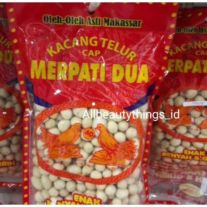 

Kacang telur Cap Merpati Dua Makassar 300 gram