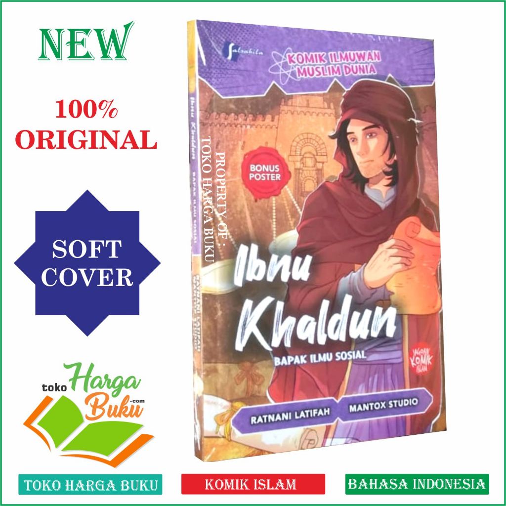 Foto Komik IBNU KHALDUN Bapak Ilmu Sosial Komik Ilmuwan Muslim Dunia Buku Anak Penerbit Salsabila