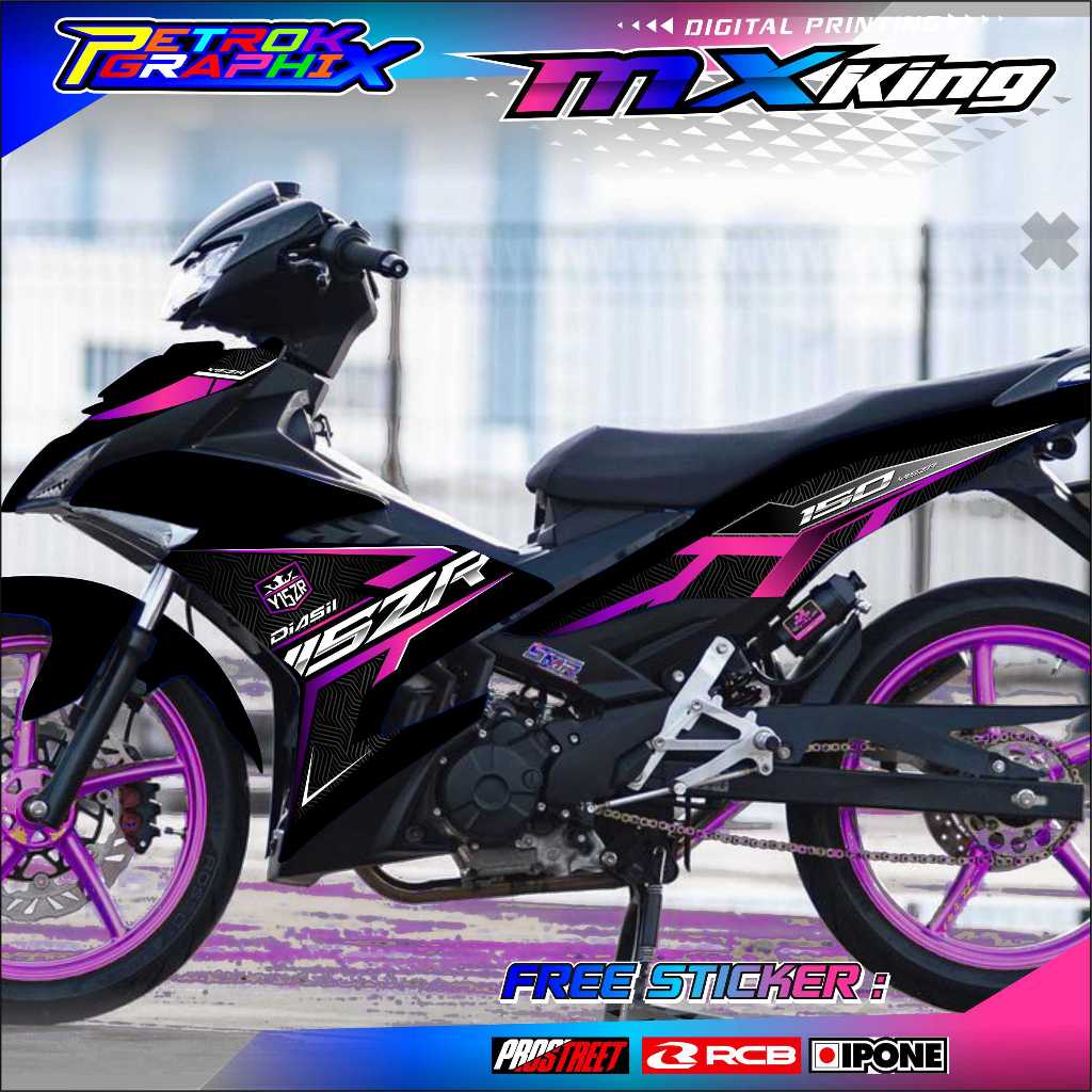 STRIPING VARIASI MOTOR YAMAHA MX KING Y15ZR / STICKER LIST MOTOR YAMAHA MX KING Y15ZR