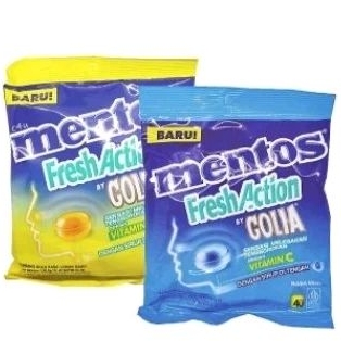 

Mentos fresh action Golia rasa Mint / Lemon Madu permen 100gr