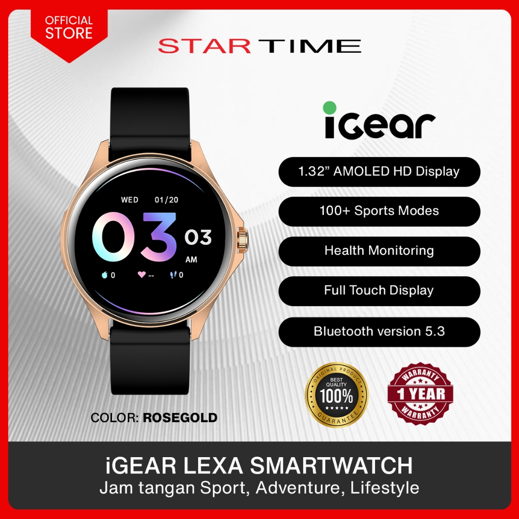 iGear Lexa - Innovation Smartwatch  Jam tangan Sport, Adventure dan Lifestyle