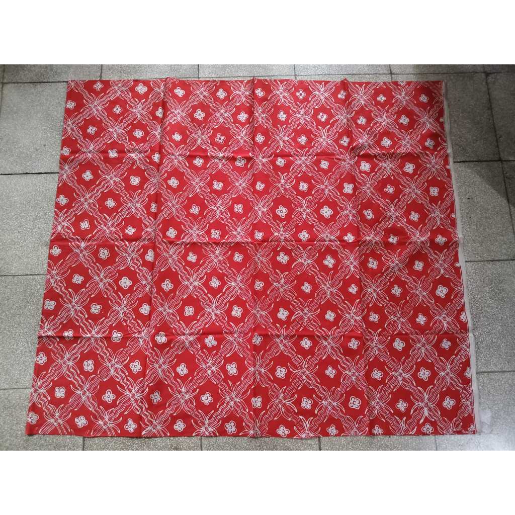 BATIK TULIS  PREMIUM 1 WARNA (MERAH) MADE BY PENGRAJIN BATIK ASLI BEKONANG, SOLO
