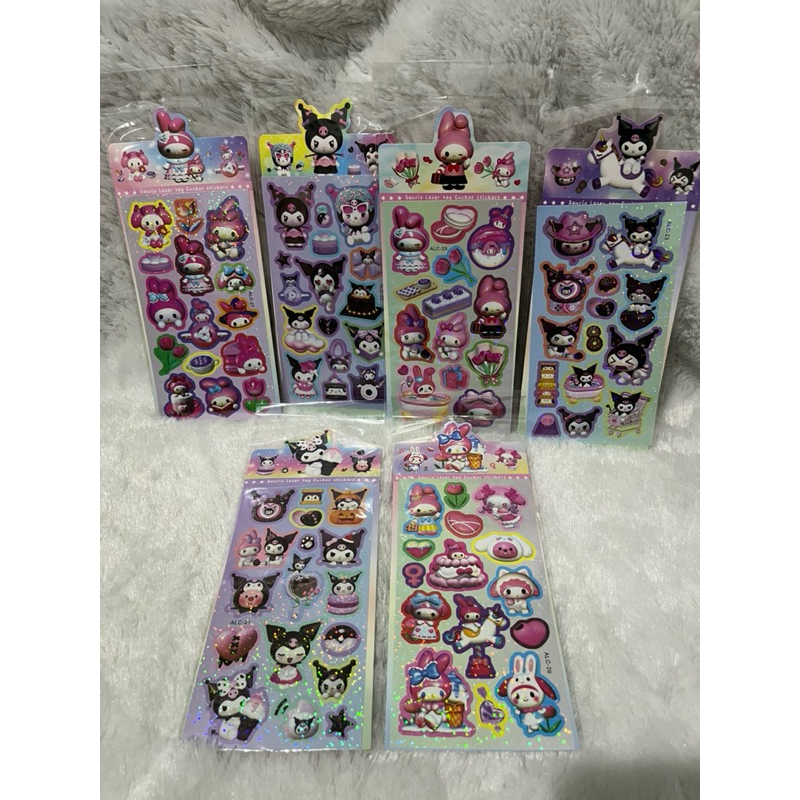 

022 sticker sanrio hologram Kuromi / cinnamoroll / my melody / pompompurin