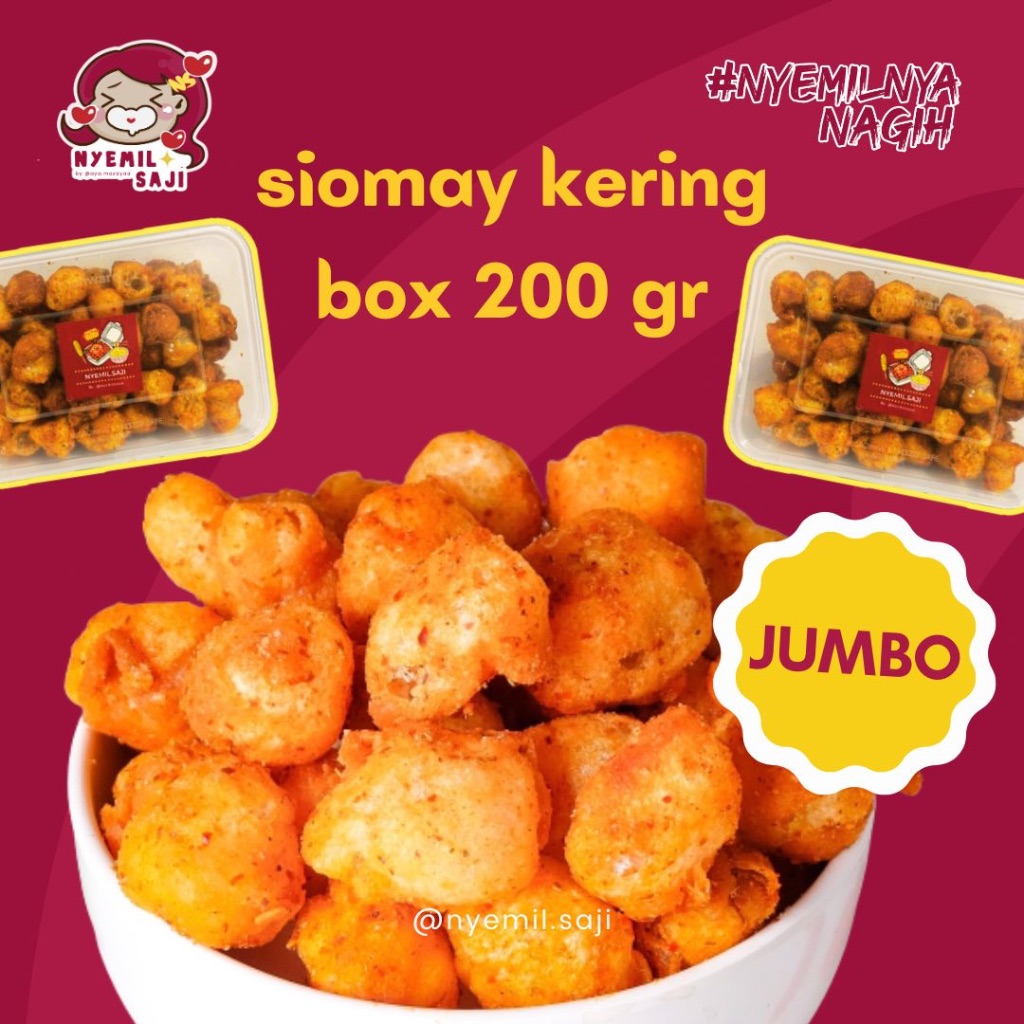 

BOX SIOMAY KERING 200 GRAM NYEMIL SAJI