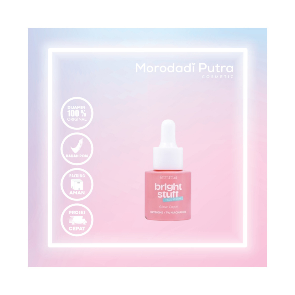 Emina - NEW! Emina Bright Stuff Face Serum - Serum Pelembab Wajah Cerah Glowing Anti Kusam