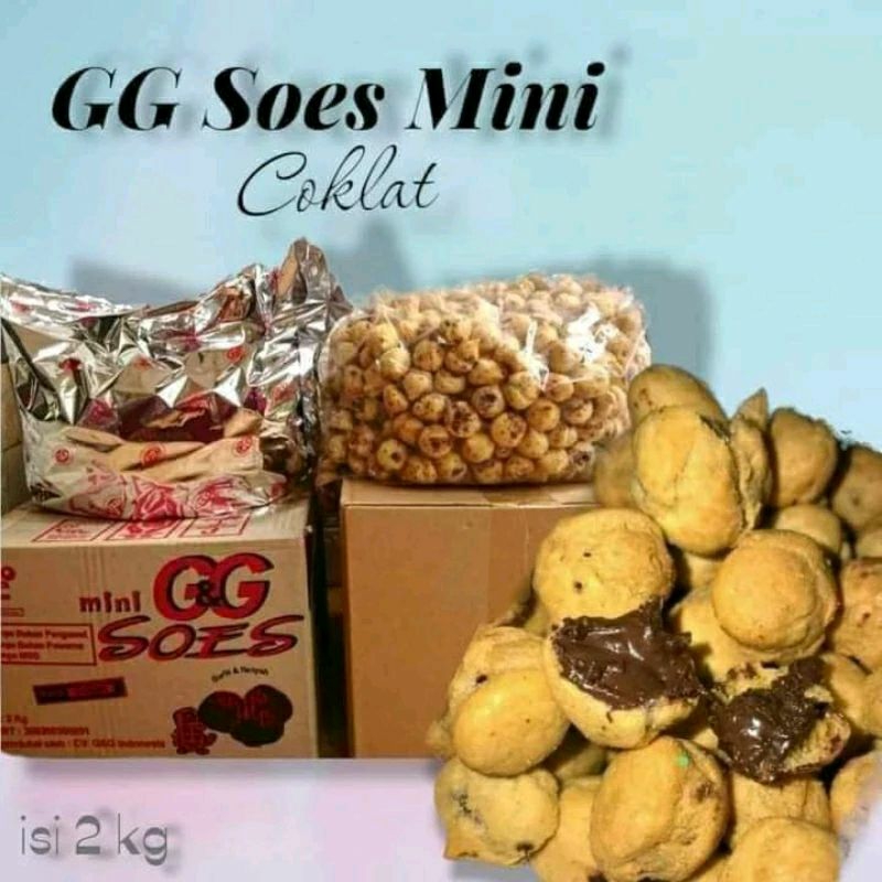 

Soes Cokelat/Kue Sus Kering Isi Cokelat Kemasan 2 Kg