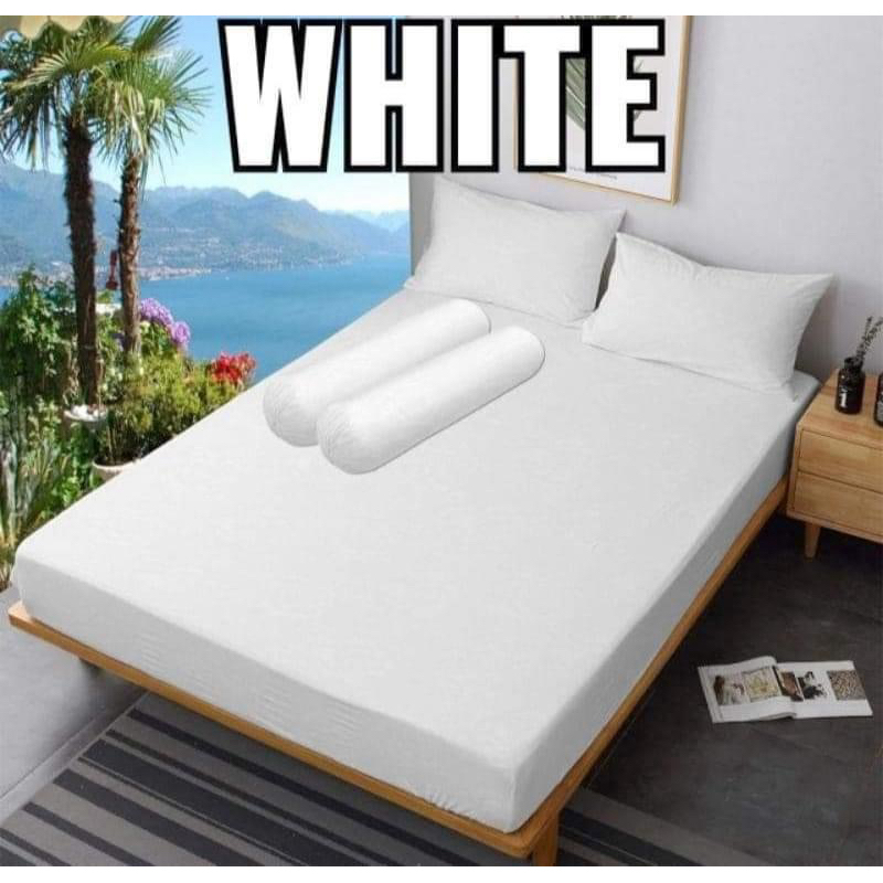 TERLARIS SEPREI PUTIH POLOS SEPREI PENGINAPAN SEPREI HOTEL bahan katun