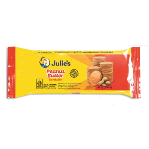 

Julies Peanut Butter Sandwich Roll Biskuit Krim Kacang