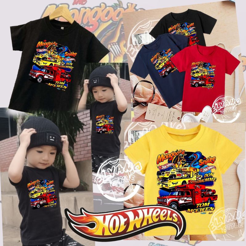 Baju Anak Kaos Anak Hot Wheels