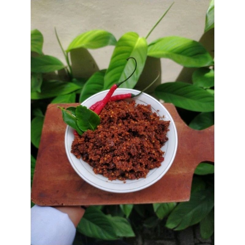 

Sambel Pecel Gandrung, siap saji berat bersih 250g - 500g