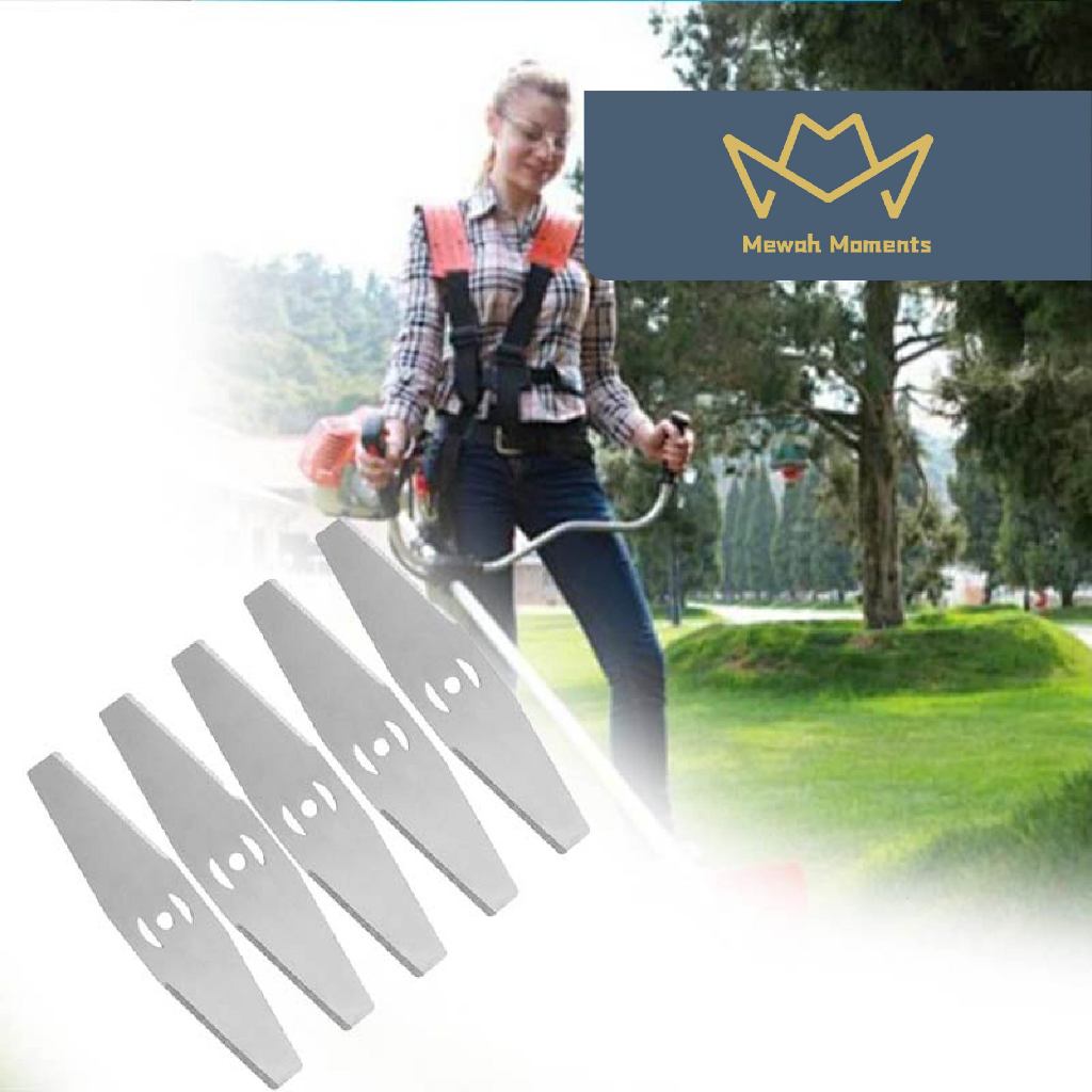 5pcs Brush Cutter Blade baterai litium Pisau Potong Rumput Mata Pisau Potong Rumput