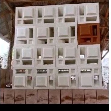 Roster beton, roster beton minimalis, LB4 tutup