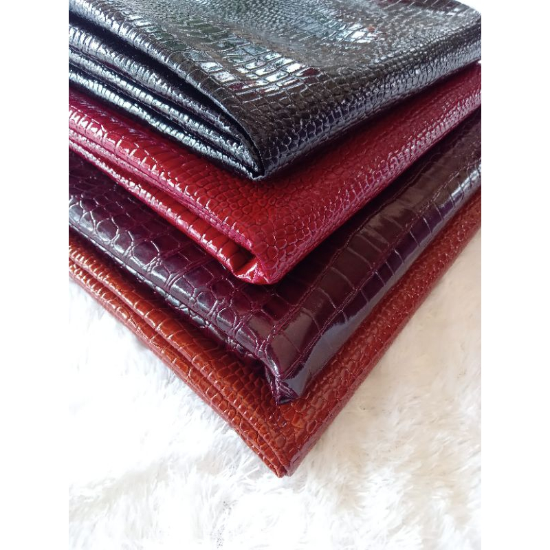KULIT SINTETIS MOTIF BUAYA/ KULIT OSKAR BUAYA/100CMX140CM
