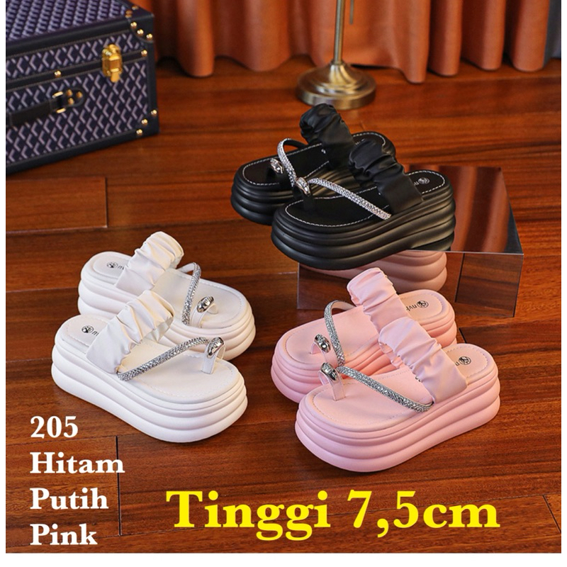 SANDAL WEDGES WANITA IMPOR  KOREA 205