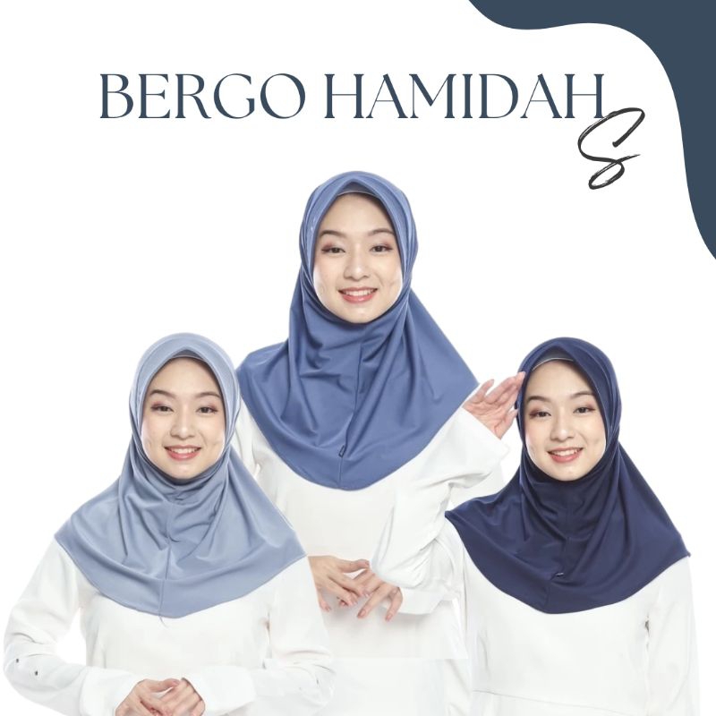 BERGO HAMIDAH SPORT (ORI) HIJAB OLAH RAGA/BERGO SPORT/PET BORDIL/BERGO JERSY/HIJAB INSTAN