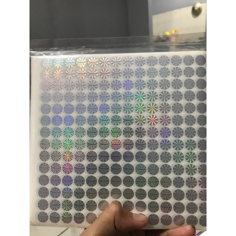 

Stiker Hologram Original Silver 1X1