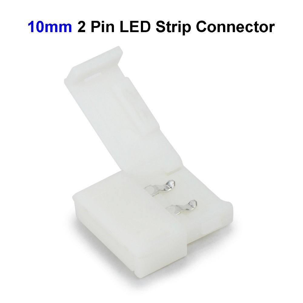 SAMBUNGAN Connector LED Strip Sambungan Solderless Clip On 5050 2835 Clip Jepit 8MM 10MM
