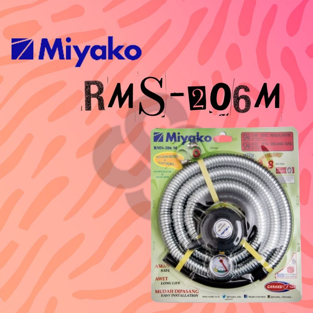 Miyako RMS 206M RMS 206 M Selang Regulator RMS206M